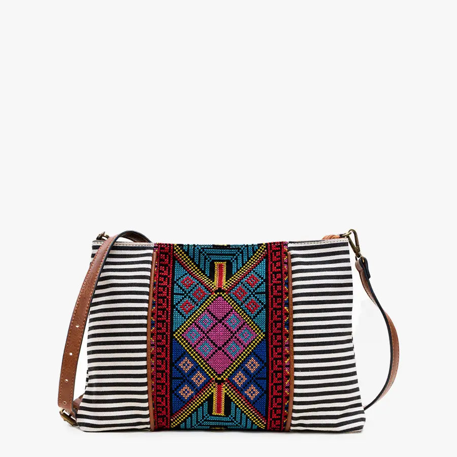Felicity Aztec Embroidered Crossbody