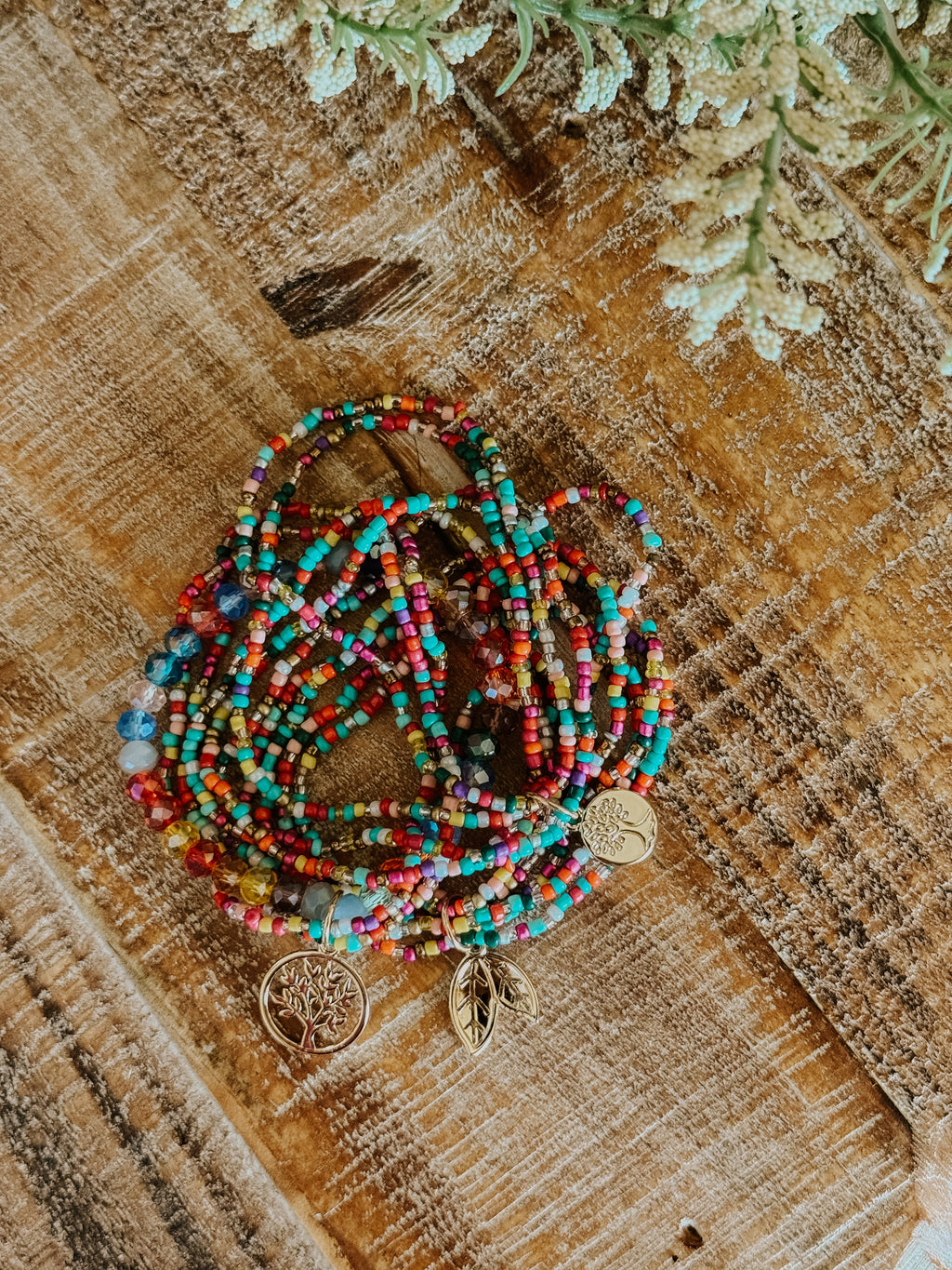 Beautiful Colorful Stacking Bracelet Set