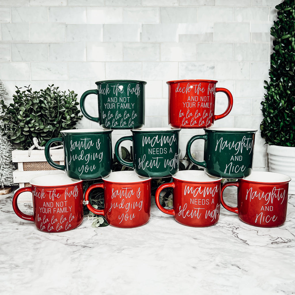 Santa is Judging Mug