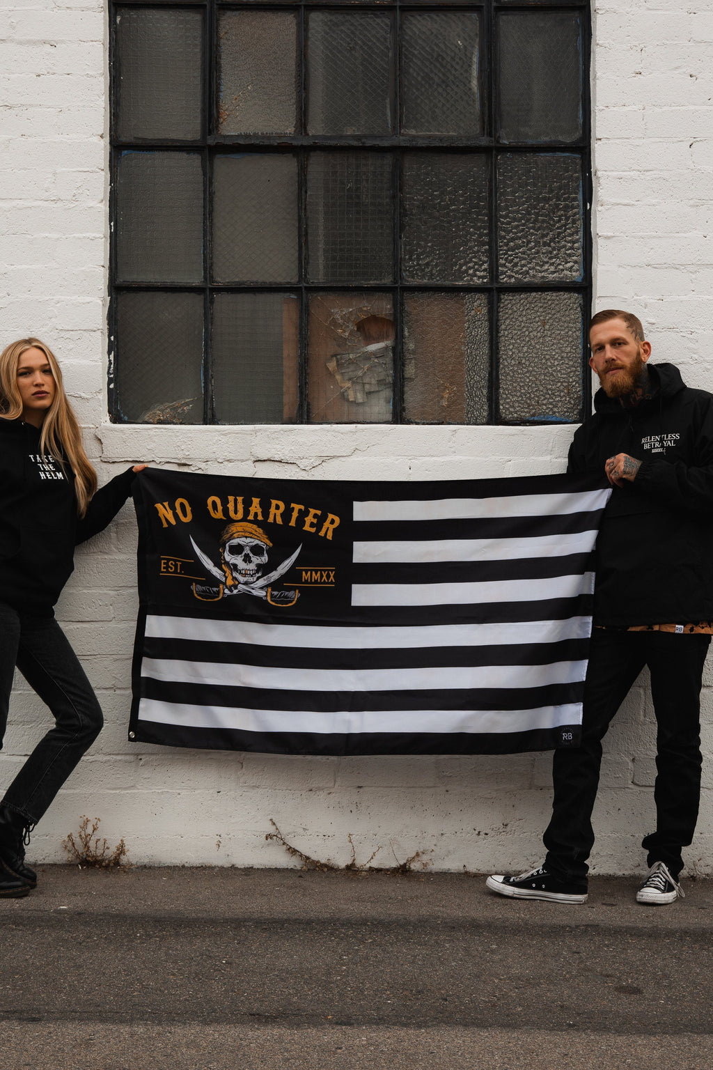 No Quarter Stripe Flag V2