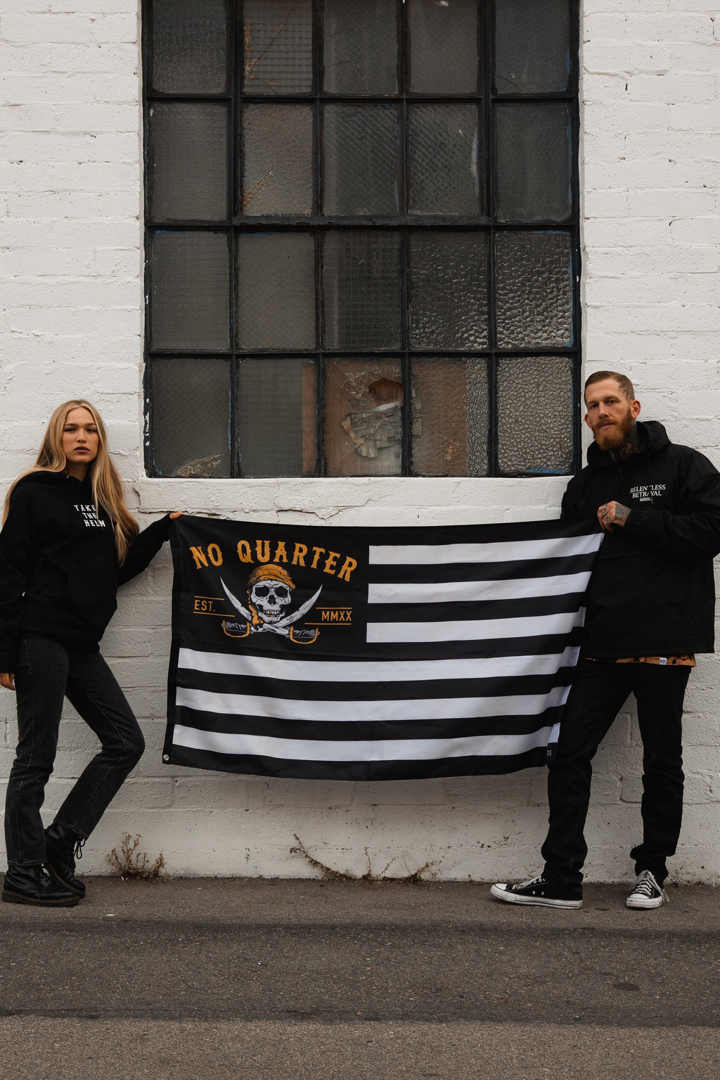 No Quarter Stripe Flag V2