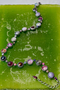 Paint Pot Layering Choker in Punk Rocks (Silver)