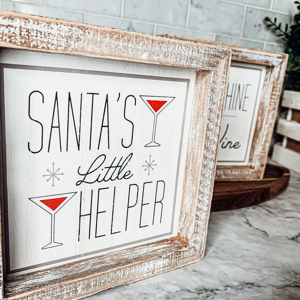 Santa's Helper Sign