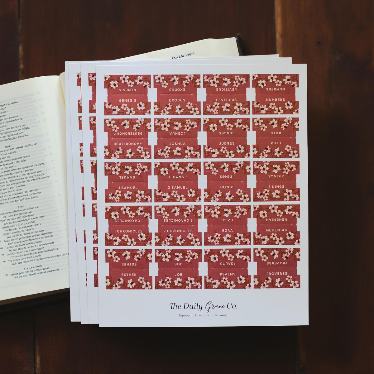 Berry Blooms Bible Tabs