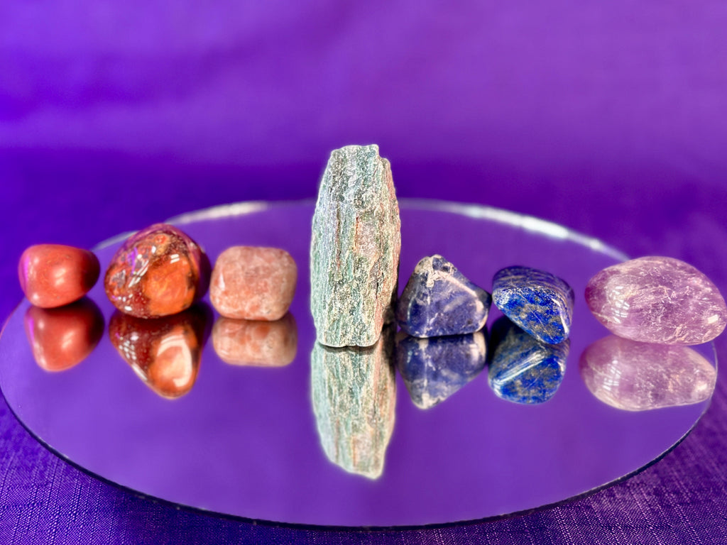 All 7 Chakras Crystal Grid Set - For Beginners or Experts - Crystal, Energy Healing