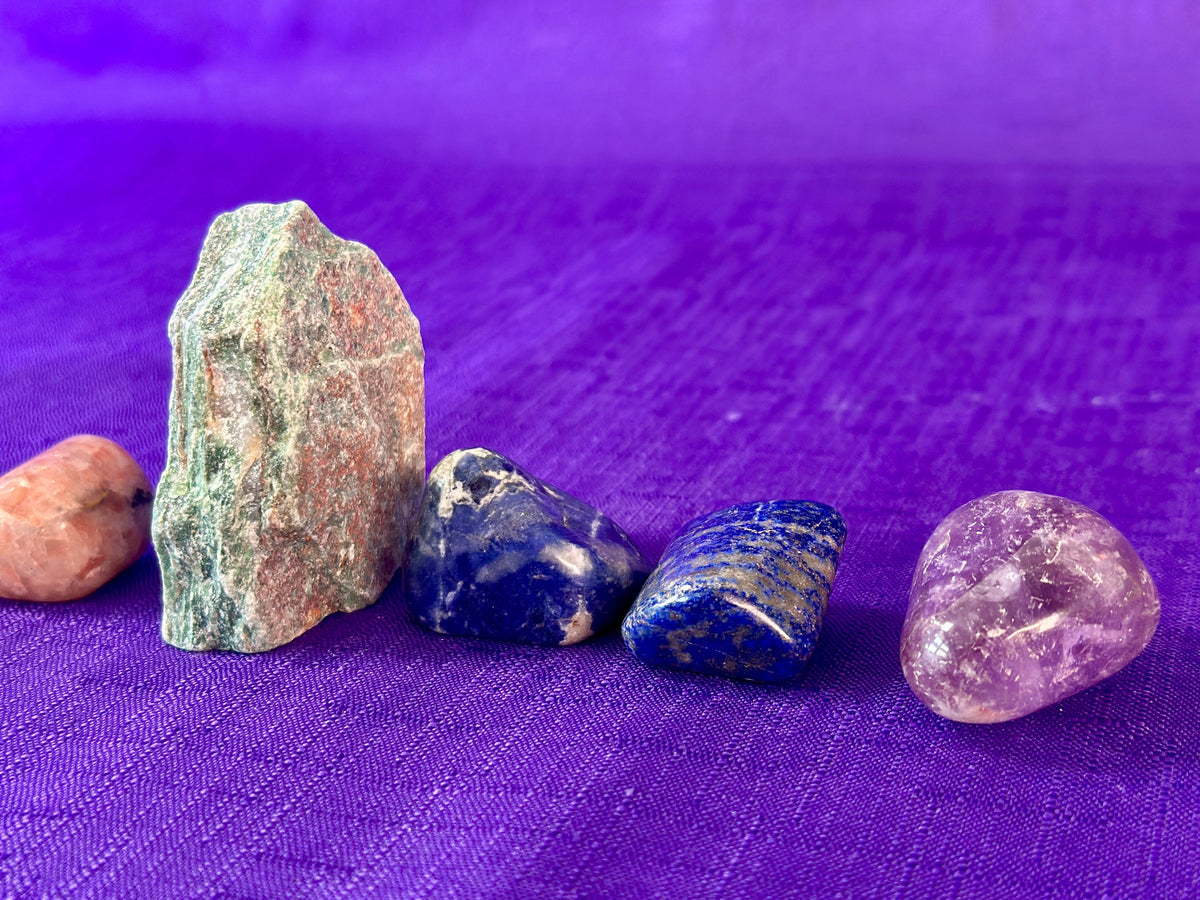 All 7 Chakras Crystal Grid Set - For Beginners or Experts - Crystal, Energy Healing