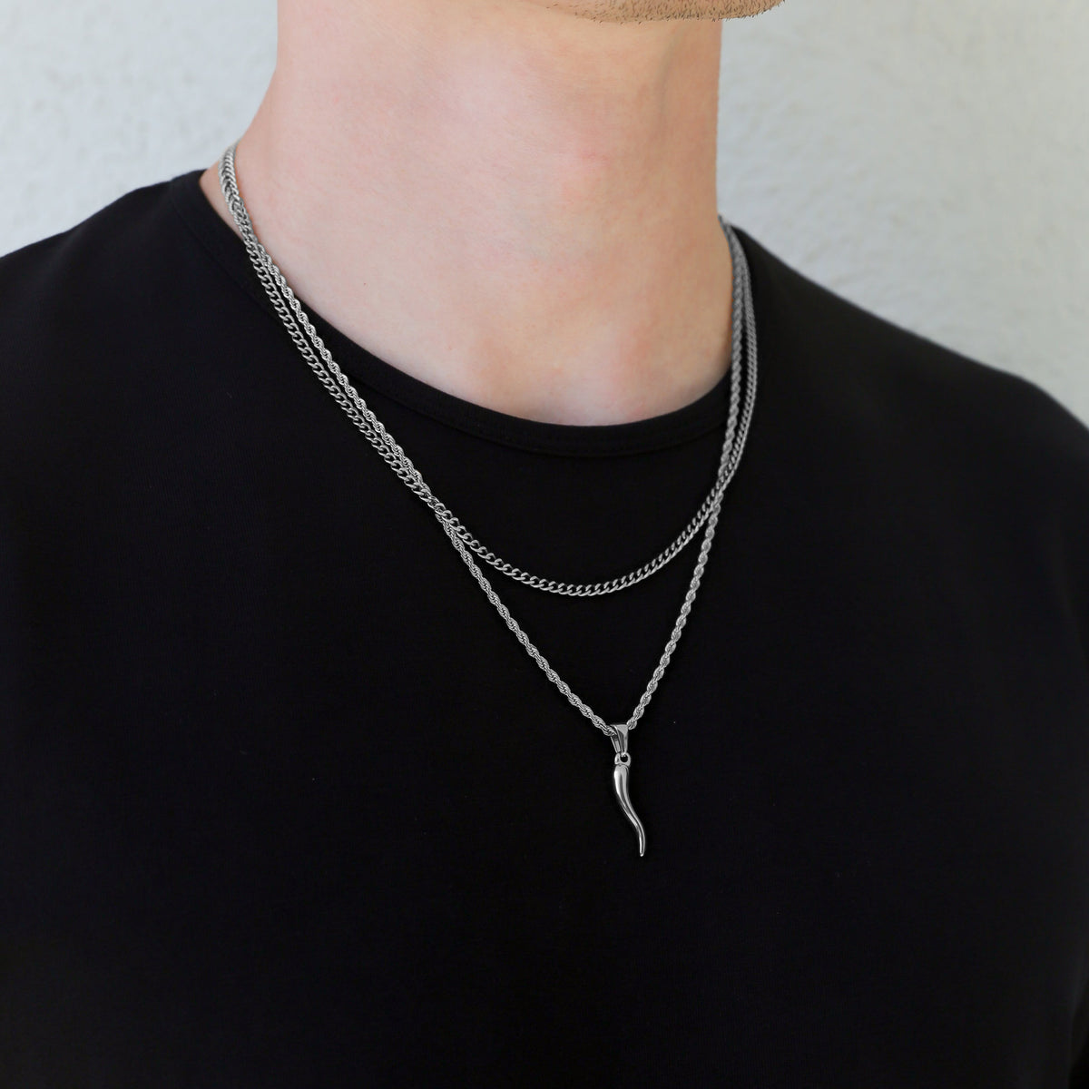 Italian Horn Necklace Set