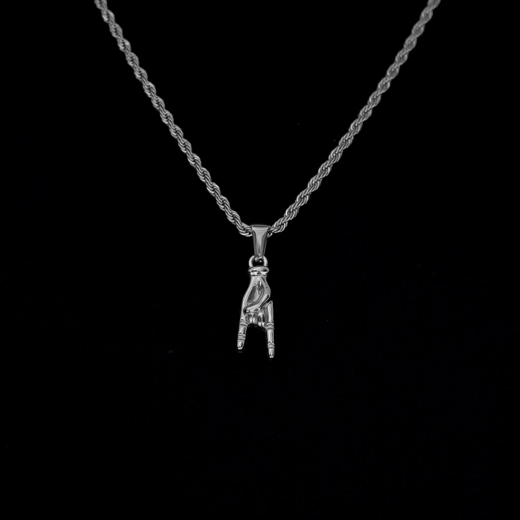 Italian Mano Cornuto Pendant Silver