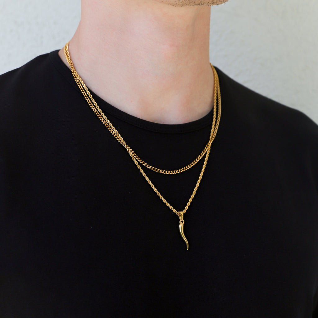 Italian Horn Necklace Set