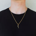 Italian Horn Gold Pendant