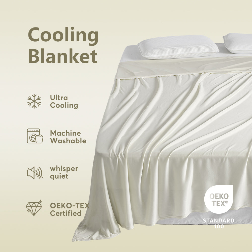 Kasentex Cooling Breathable Blanket - Silky Soft Lightweight Blanket for Hot Sleepers