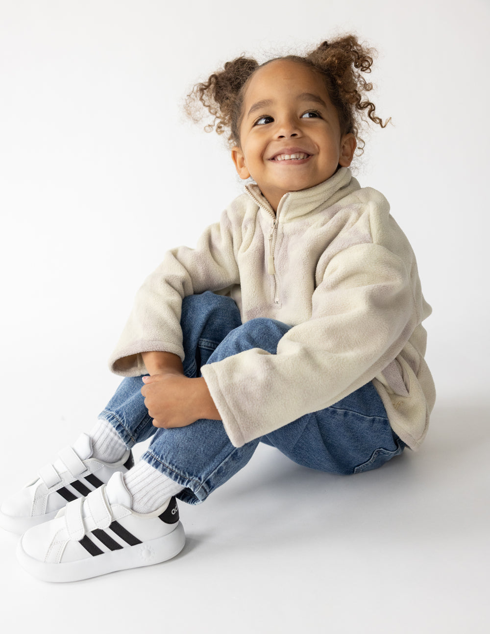 Marble Fleece Kids Pullover