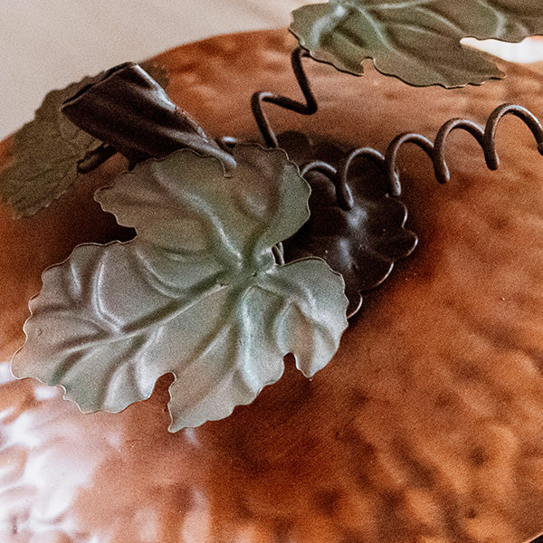 Indoor/Outdoor Metal Pumpkin with Lid