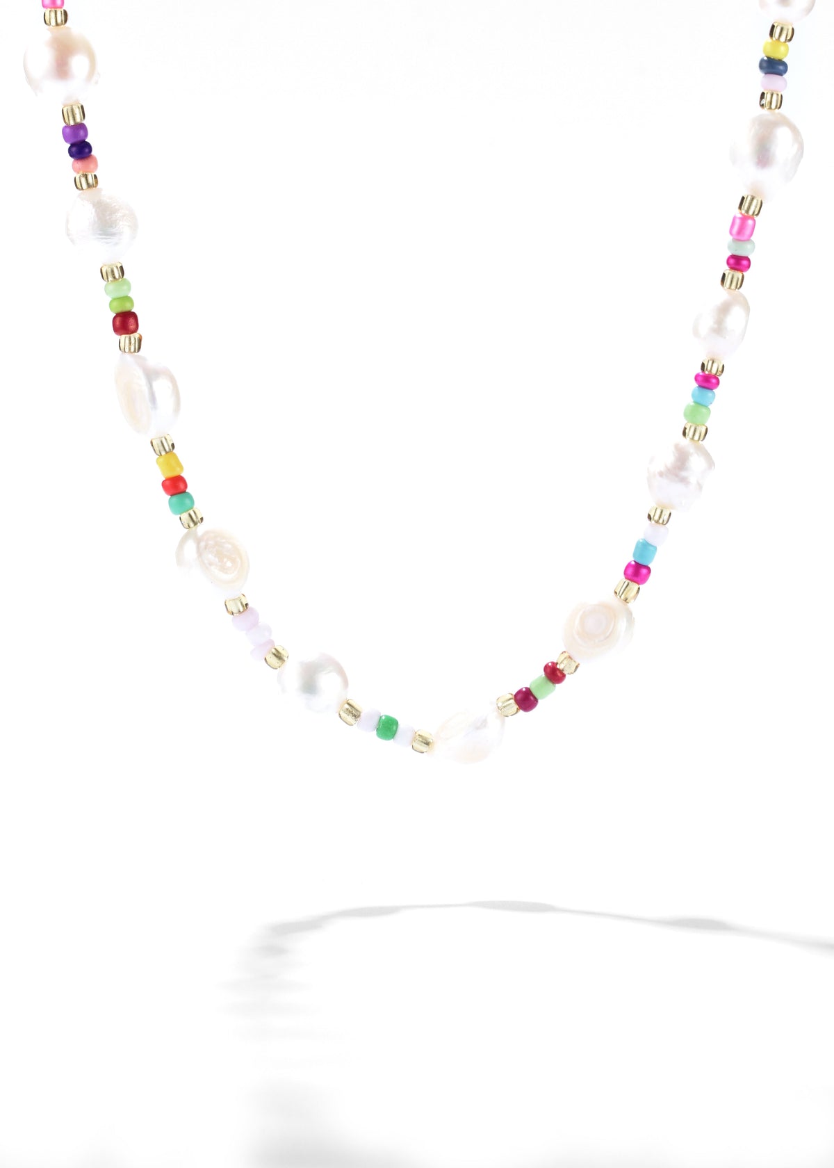 Rainbow Natural Pearl Necklace