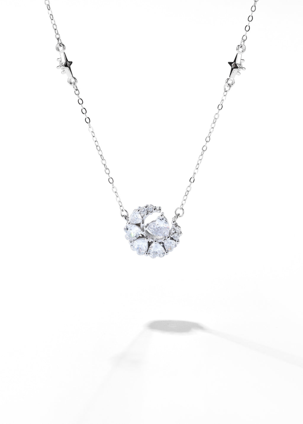 Twinkling Crescent Moon Necklace