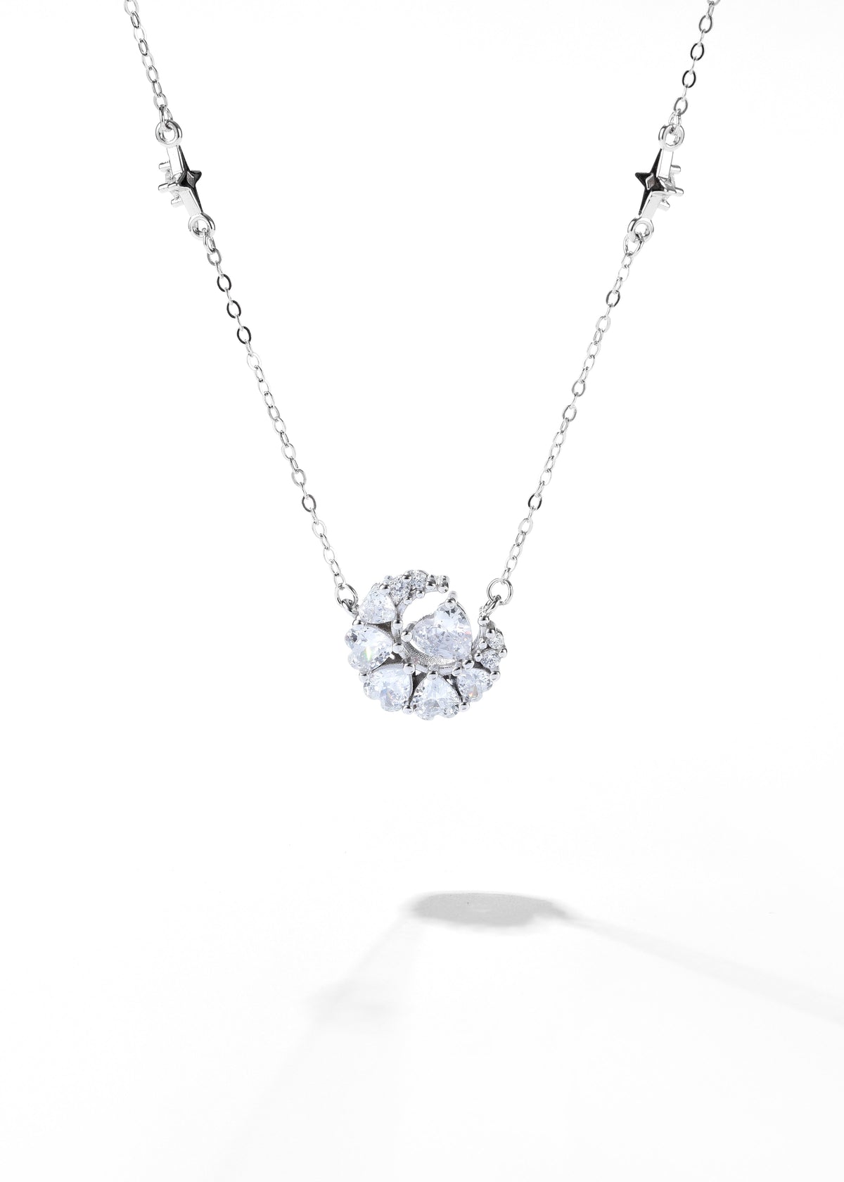 Twinkling Crescent Moon Necklace