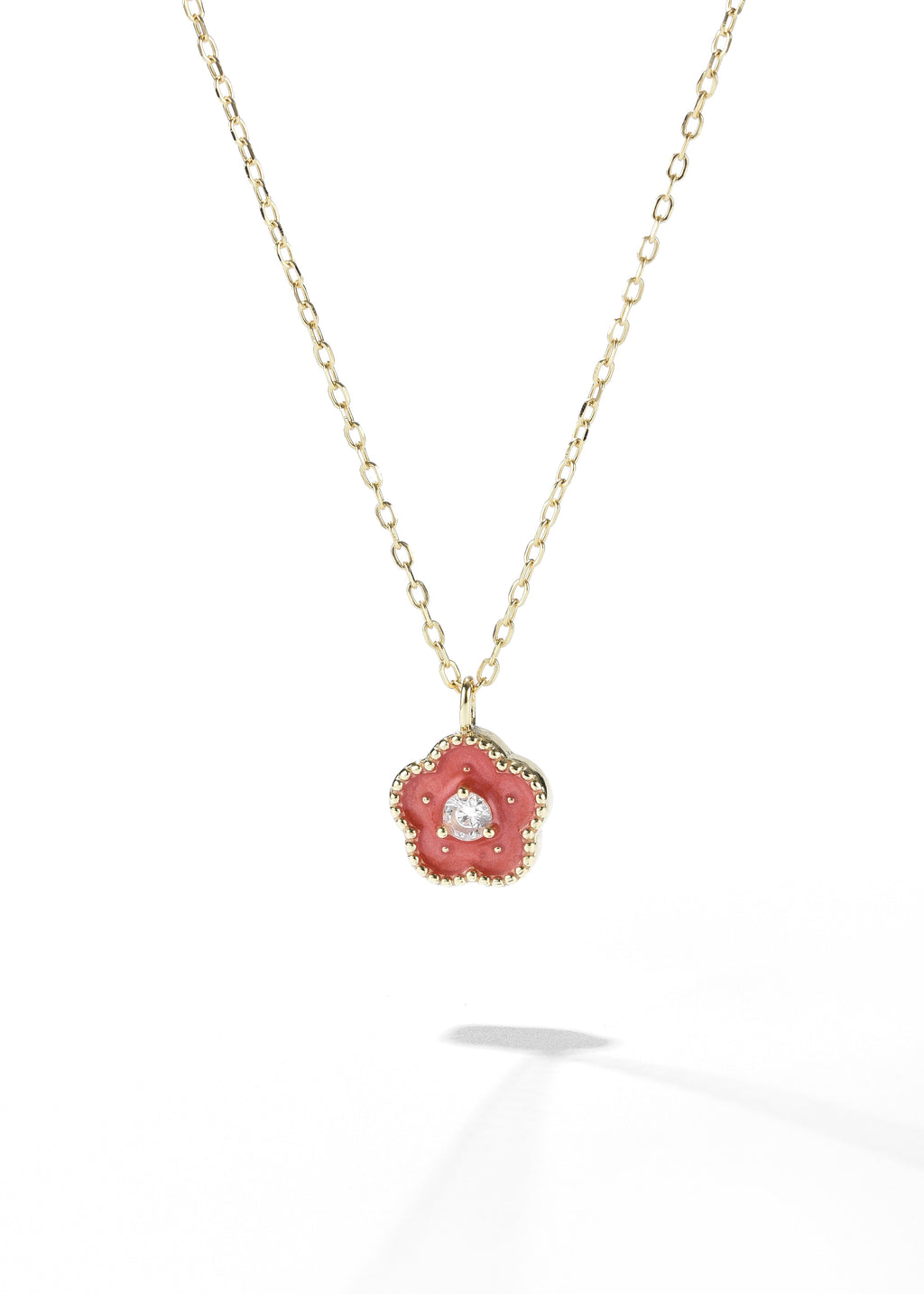 Vintage Flower Pendant Necklace