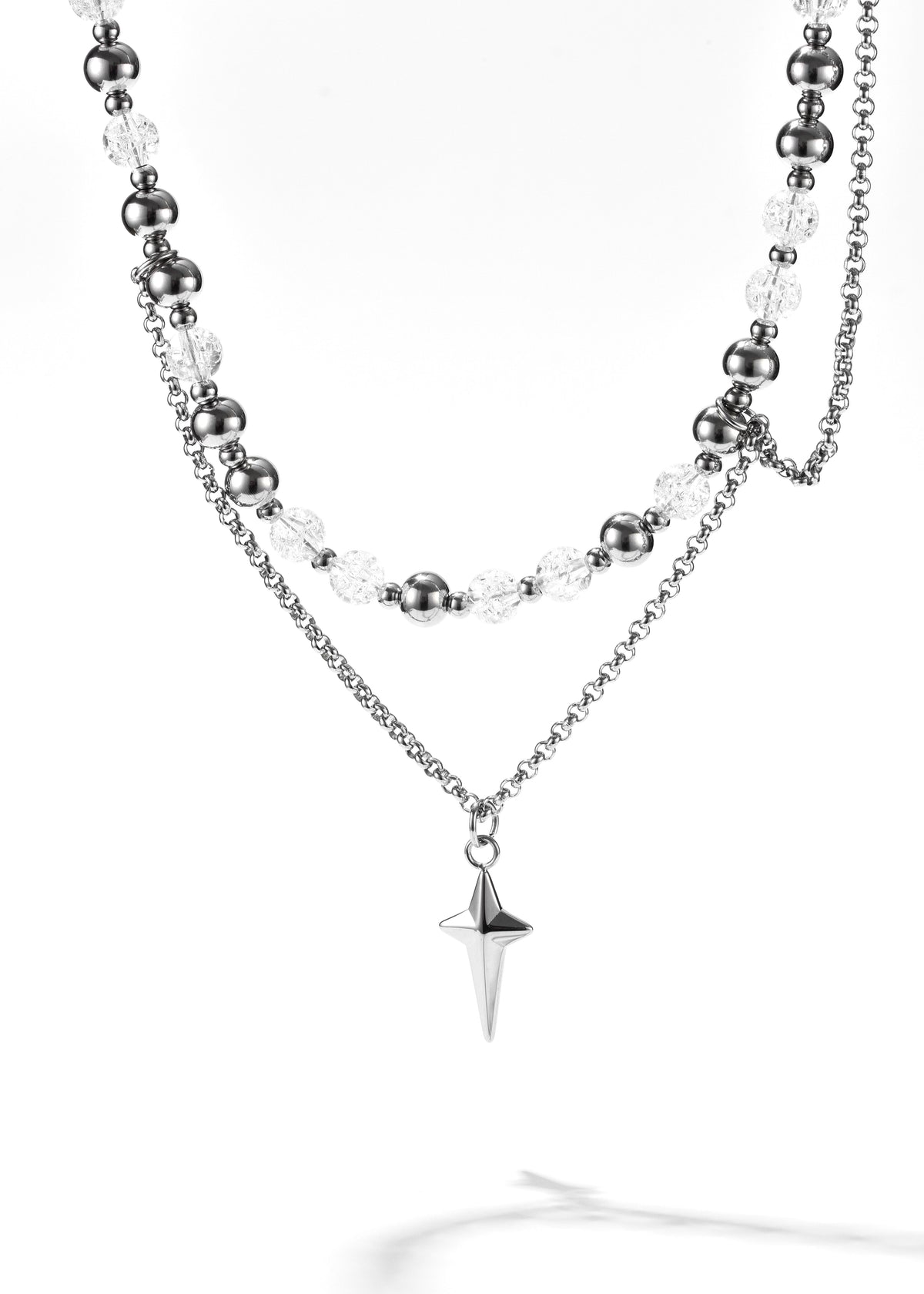 Cross Beaded Necklace