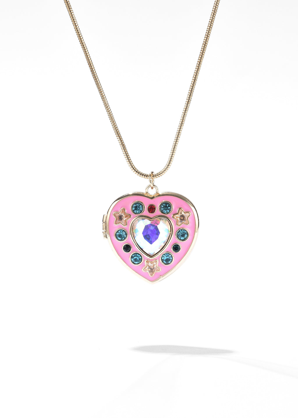 Gold Heart Locket Necklace