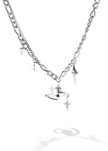 Orbit Galaxy Pearl Pendant Necklace