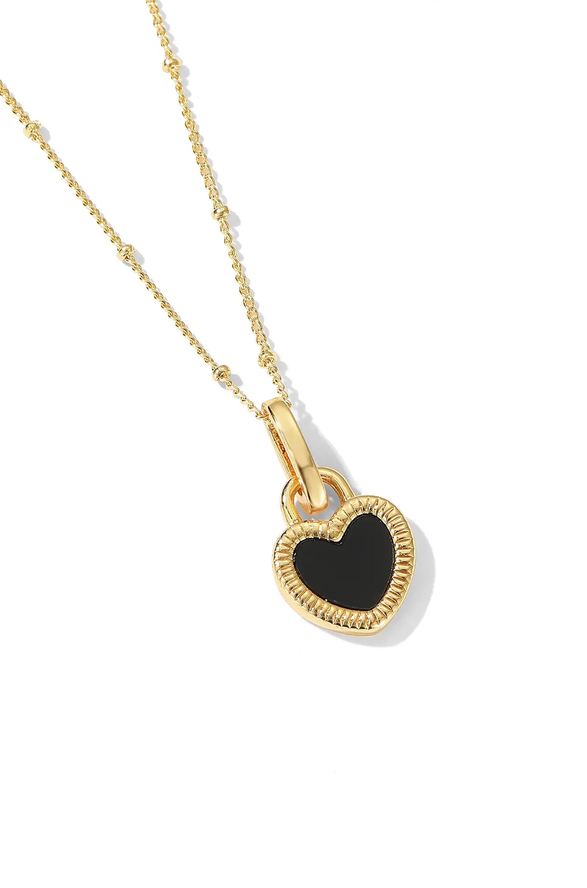 Black Heart Necklace