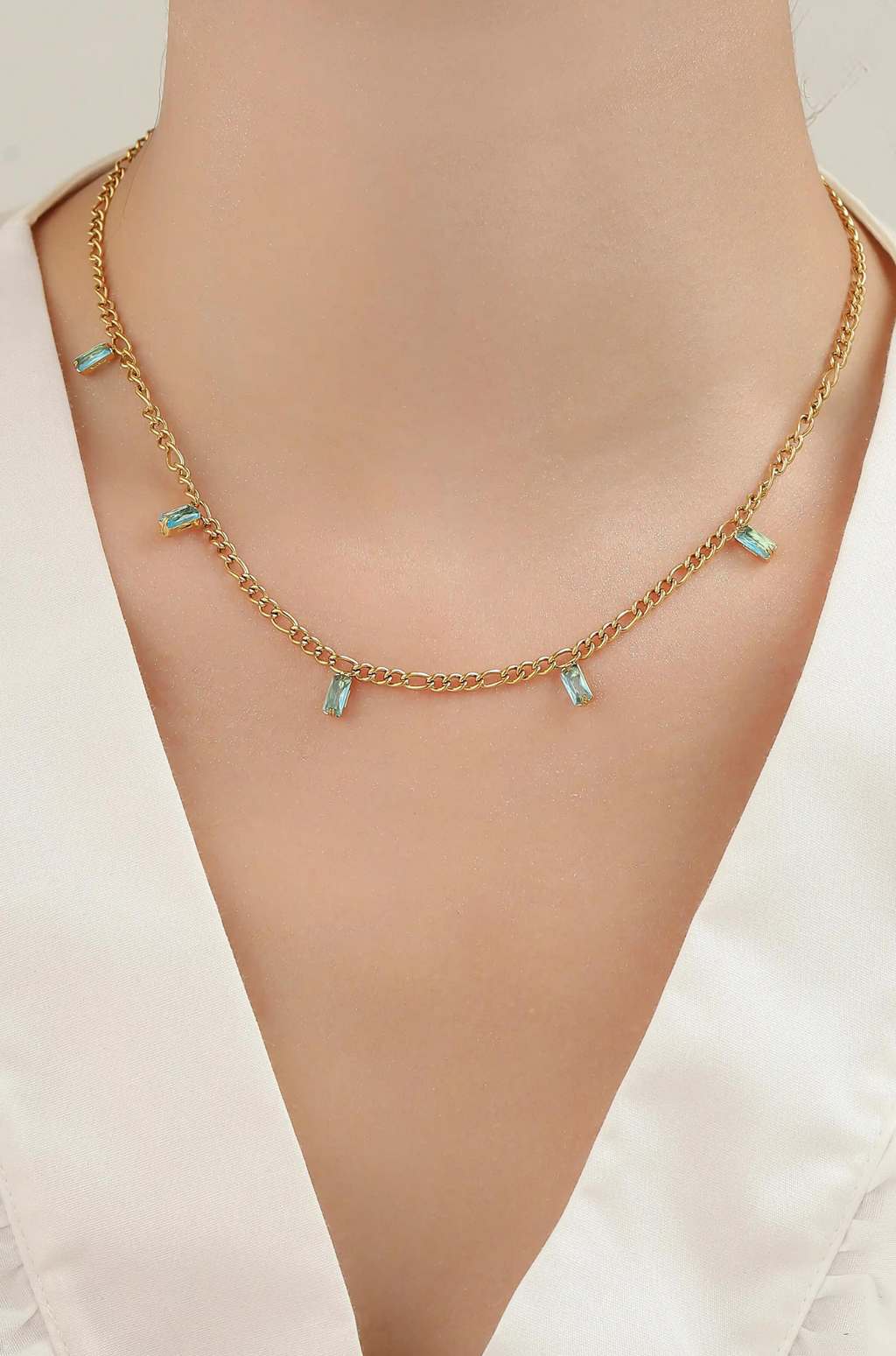 Baguette Necklace