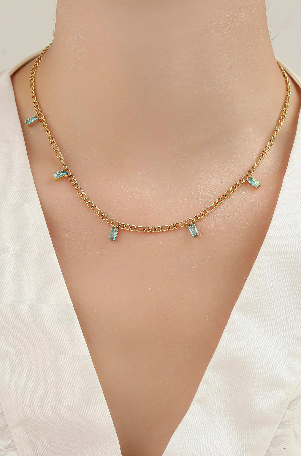 Baguette Necklace