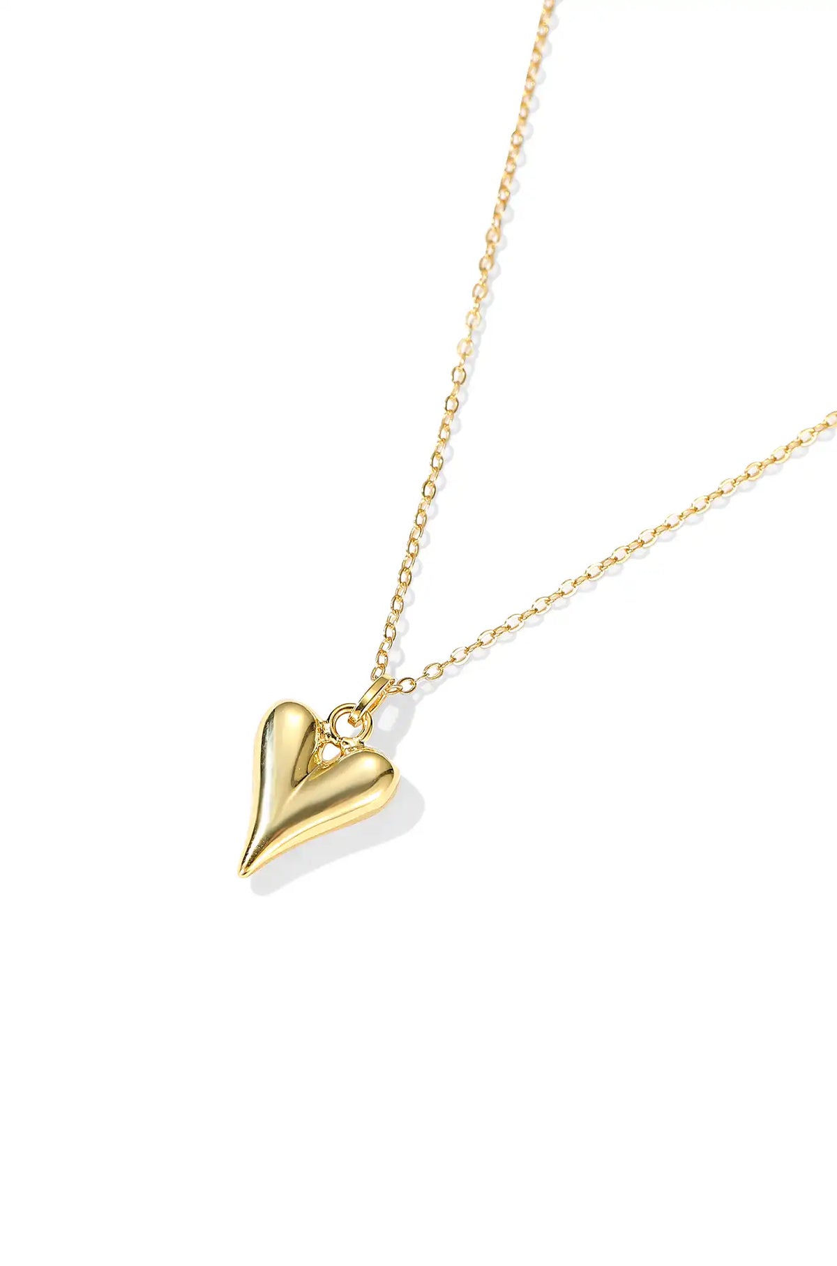 Dali's Gold Heart Pendant Necklace