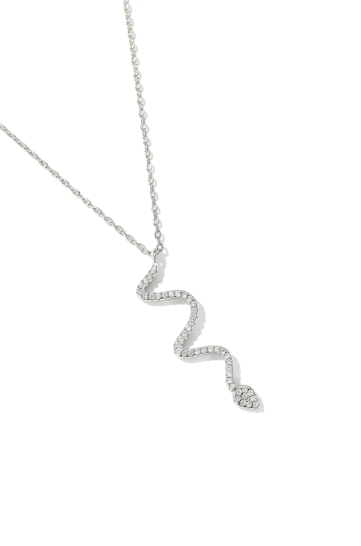 Rhinestone Snake Necklace