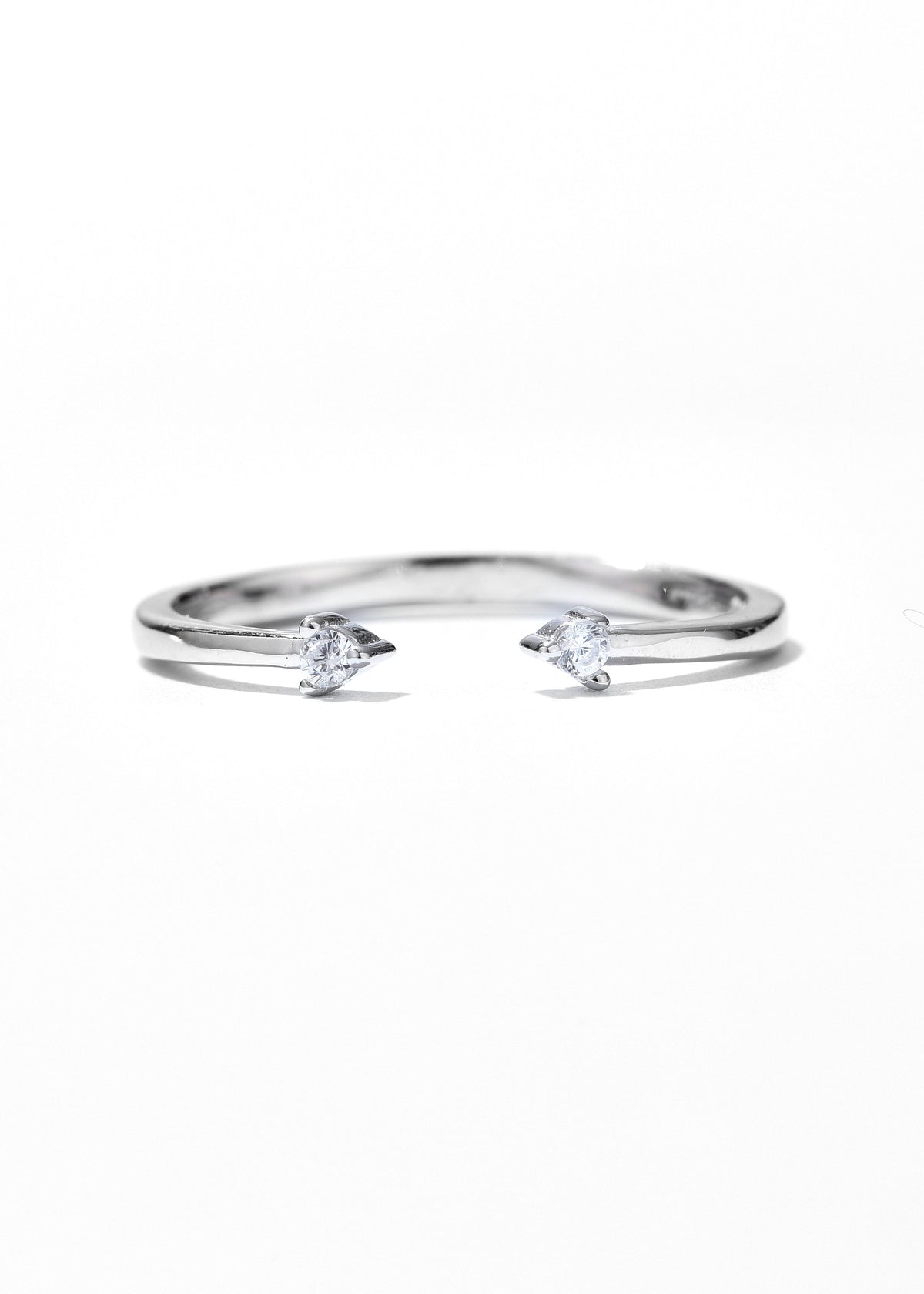 Double Heart Sparkling Ring