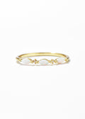 Trinity White Stone Ring