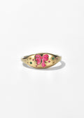Pink Pave Bow Ring