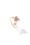 Sparkling Elevated Heart Ring
