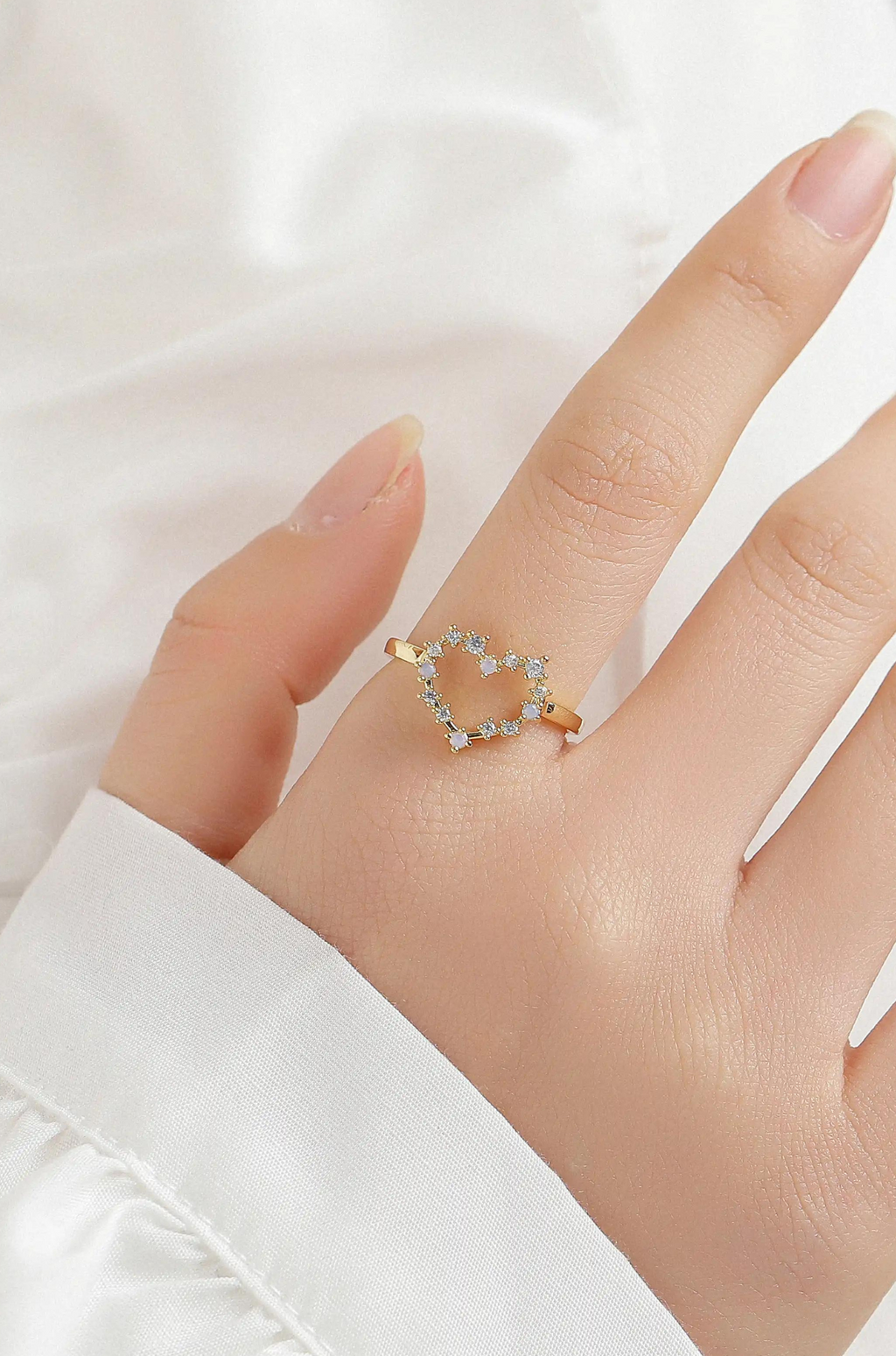 Heart Halo Ring