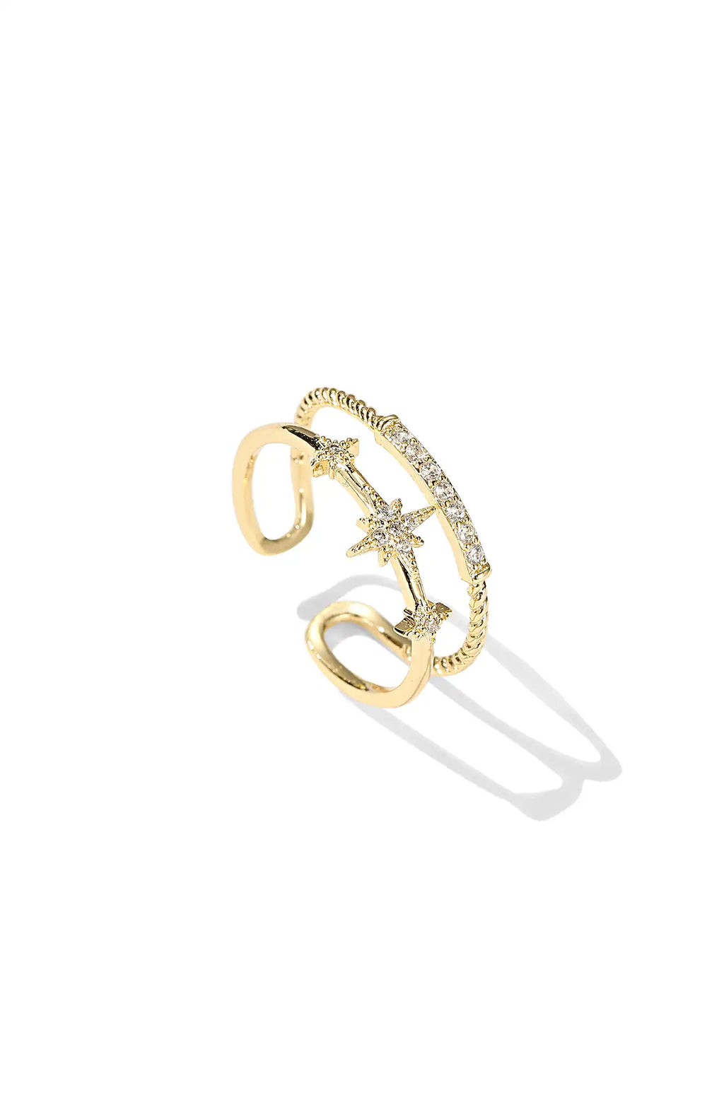 Celestial Triple Star Ring