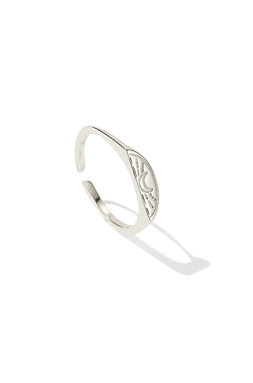 Half Moon Half Star Couples Ring