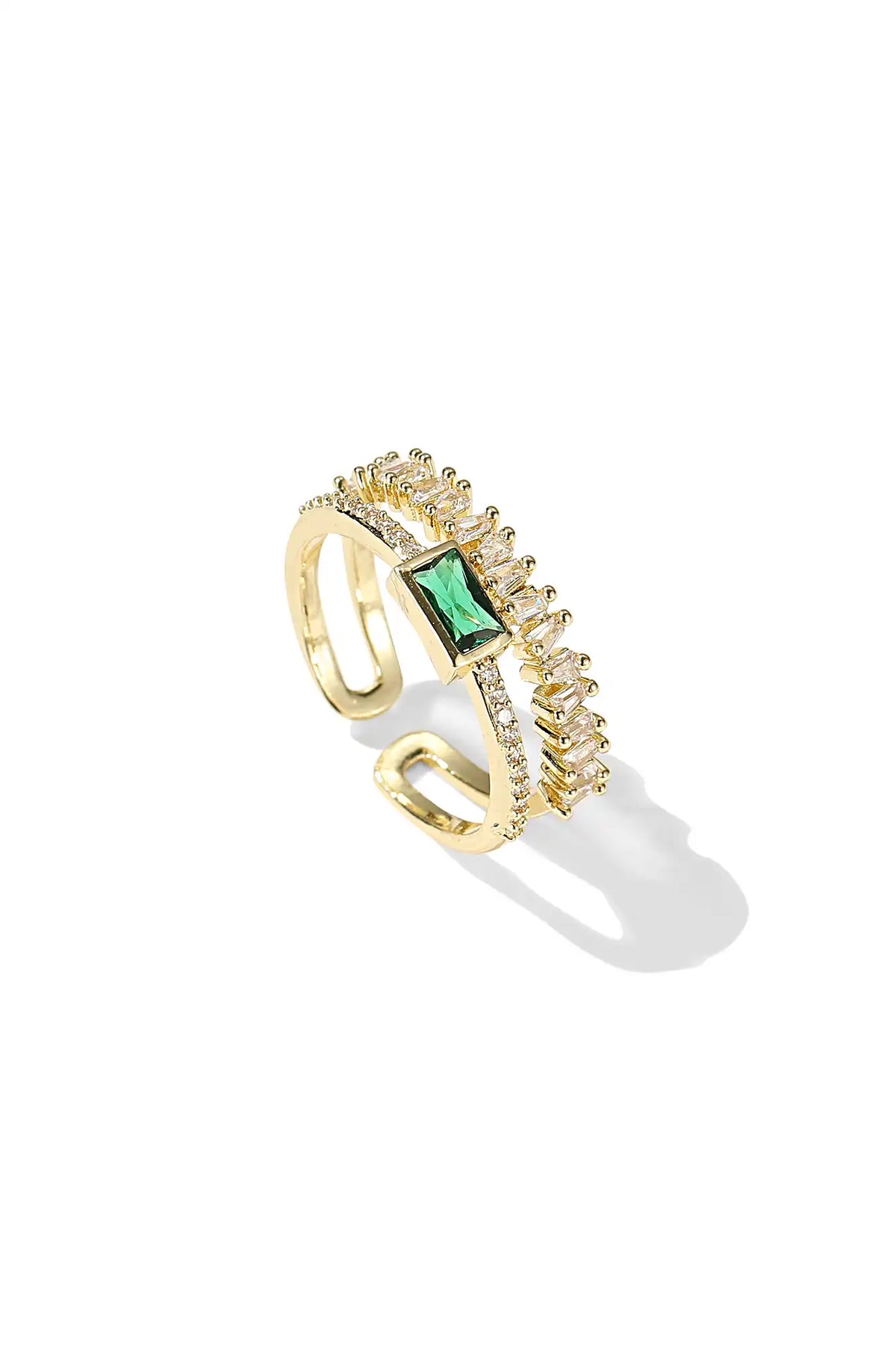 Green Emerald Ring