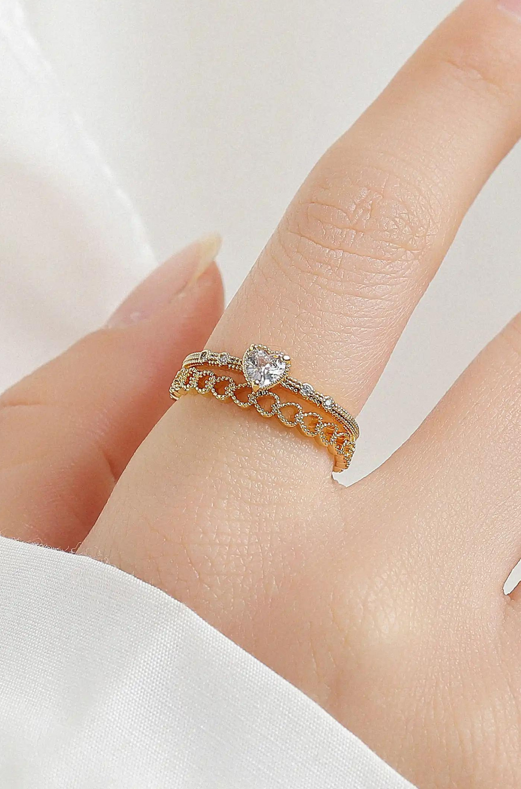 Heart Infinite Ring