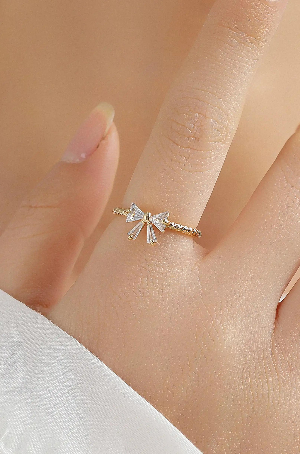 Bowtie Sparkle Ring