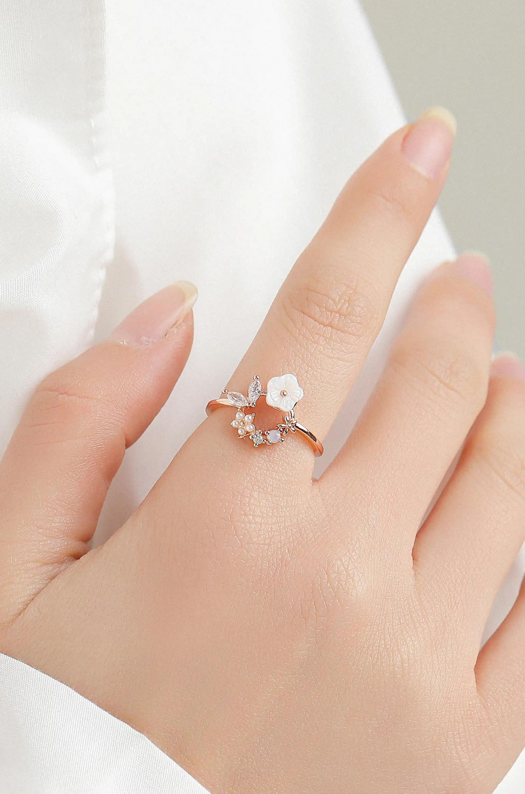 Gold Floral Ring
