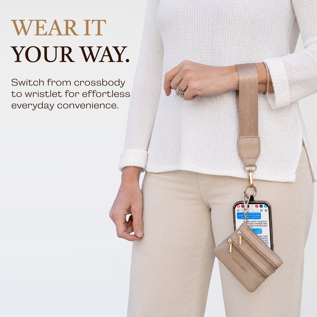 Clip & Go Strap with Pouch - Neutral Collection
