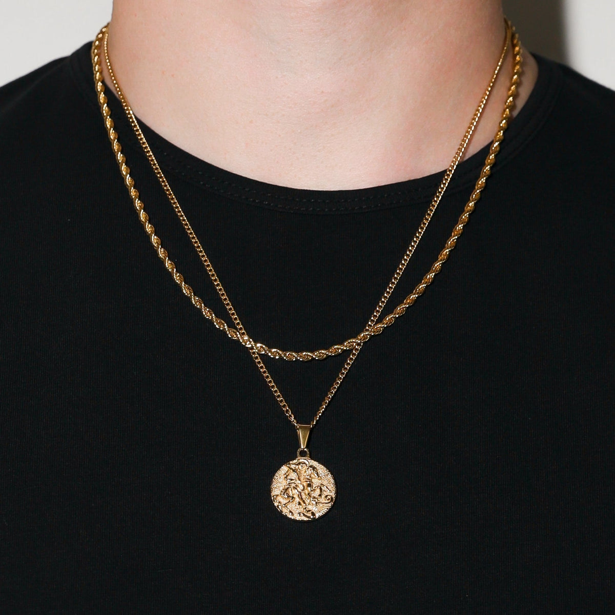 Saint George Coin Gold Set