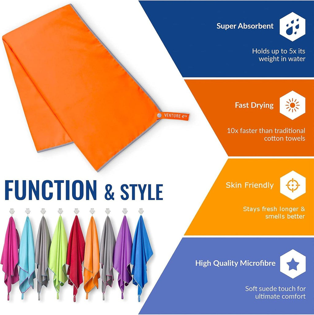 VENTURE 4TH Quick Dry Microfiber Towel