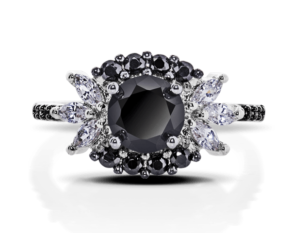 Black Luxe XOXO Ring