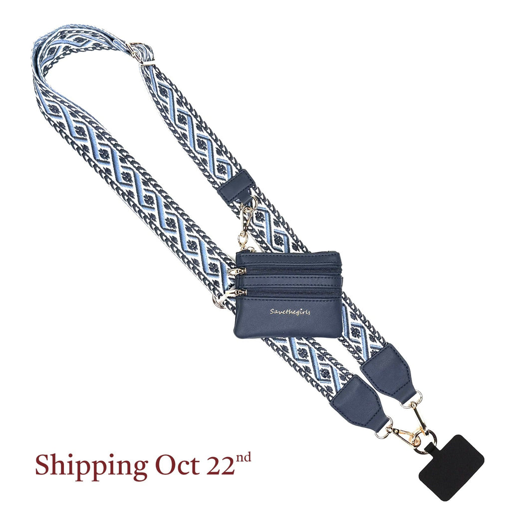 Clip & Go Strap w/Zippered Pouch XOXO