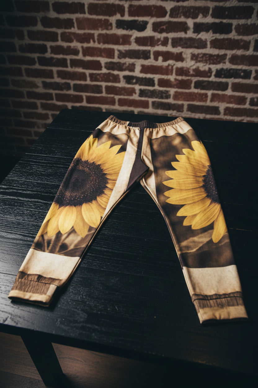 Men's Sunflower Themed Joggers