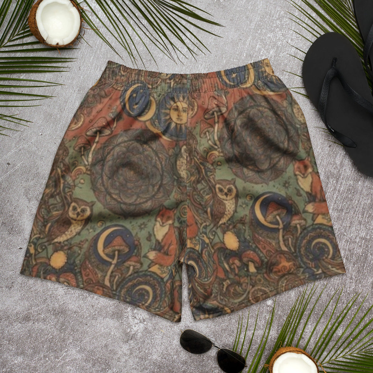 Unisex Nature Print Shorts