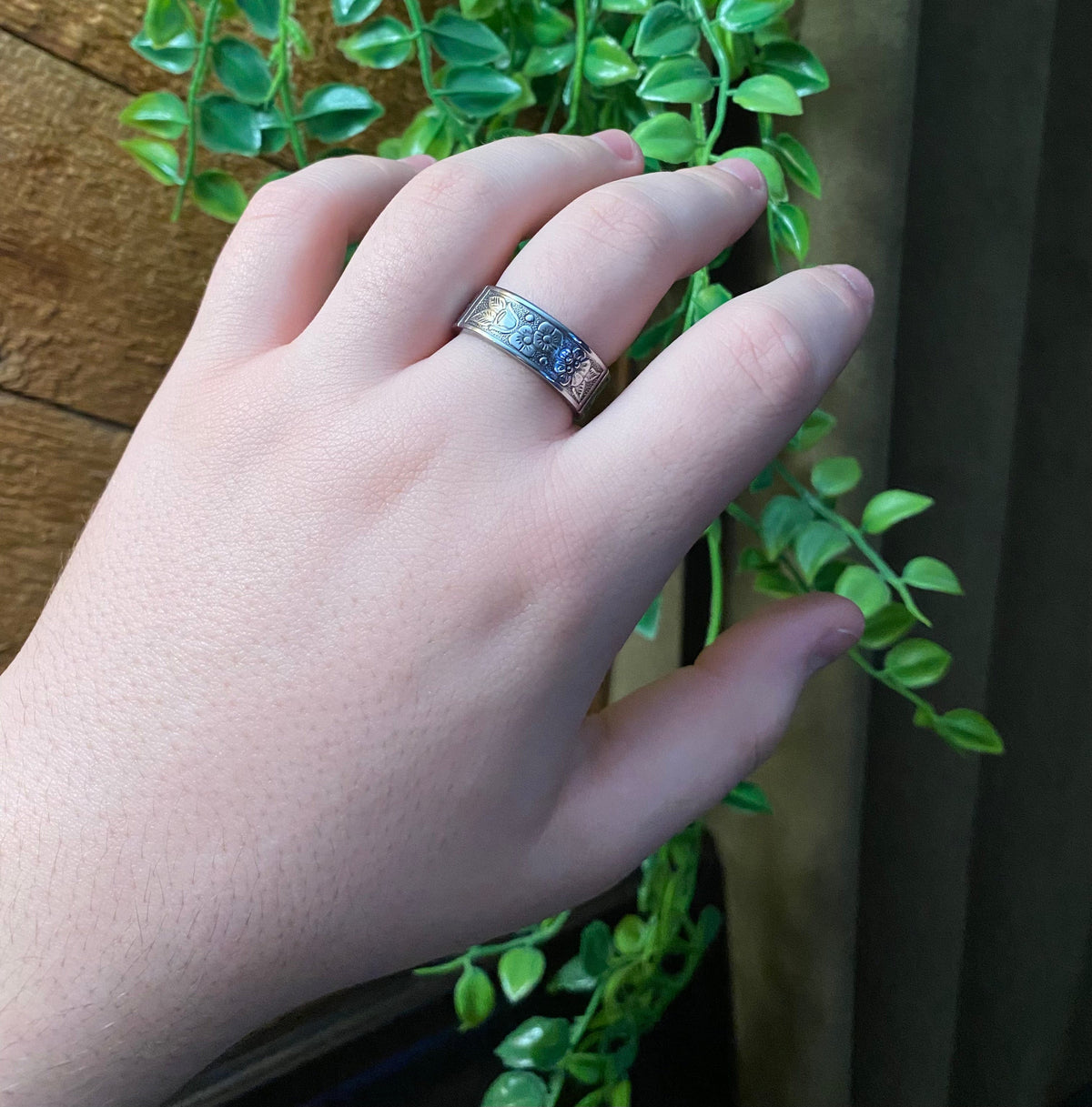 Garden Band Spoon Ring