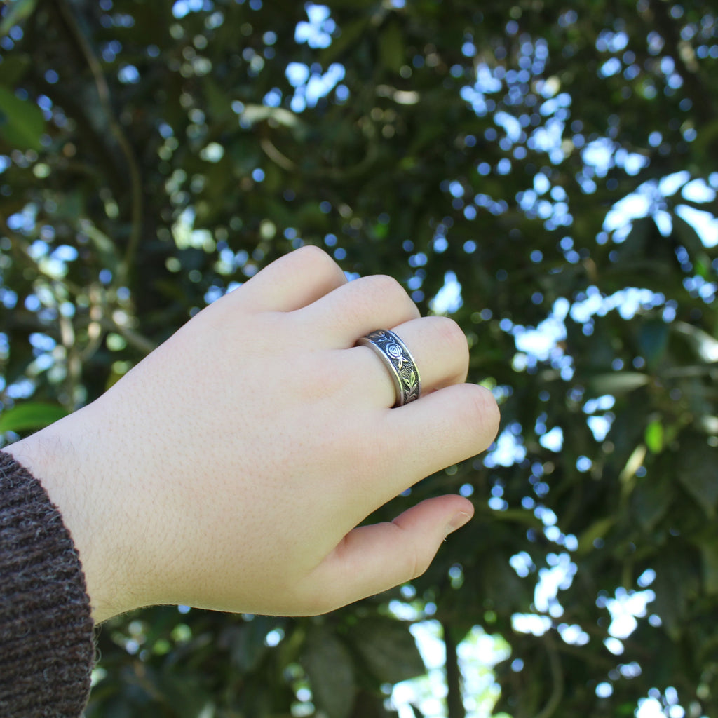 Italian Rose Spoon Ring