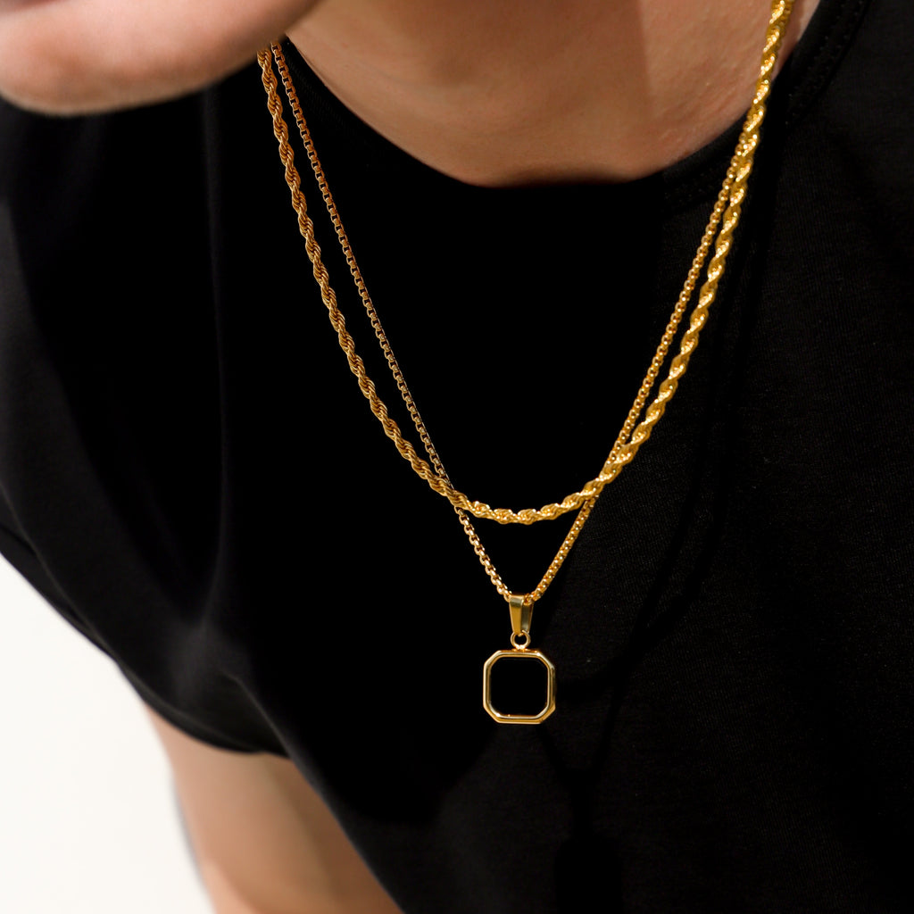 Black Onyx Pendant Set